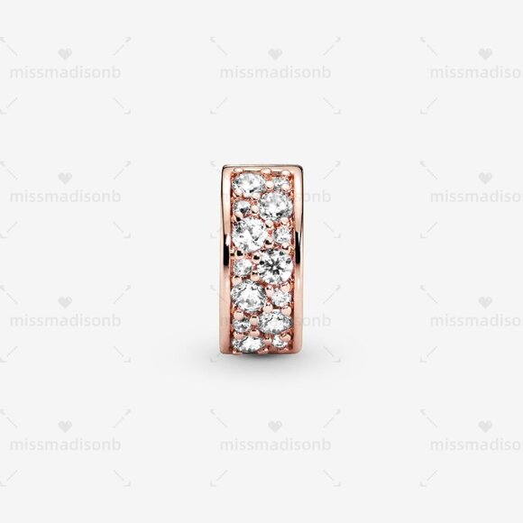 Pandora Clear Pavé Clip Charm - Picture 2 of 5